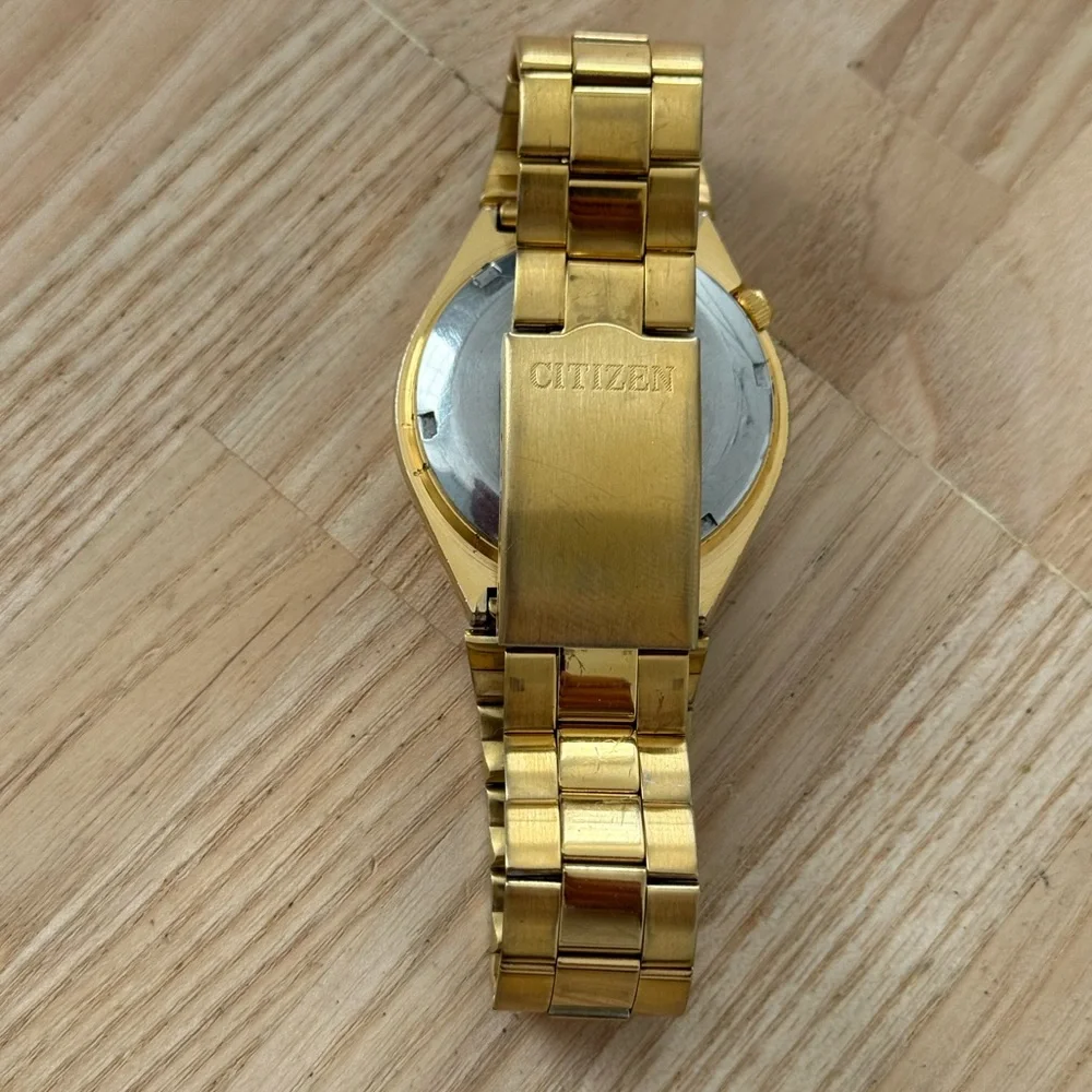 Citizen Eagle 7 Automatic 21 Jewels Rare Vintage Men’s Watch Gold Dial Bracelet